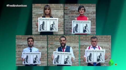 (13-09-17) Súmate a la campaña de El Intermedio subiendo tu foto a las redes sociales con el cartel y el hashtag #FreeAbrahamIsaac