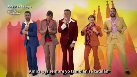 (02-01-18) "Necesito dialogar, estoy cansado de vivir en un culebrón": el videoclip de El Intermedio al ritmo de 'Amigos para siempre' sobre Cataluña y España