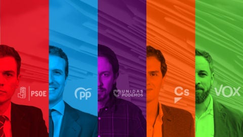 Sánchez, Casado, Iglesias, Rivera y Abascal se verán las caras en el único debate electoral previo al 28A