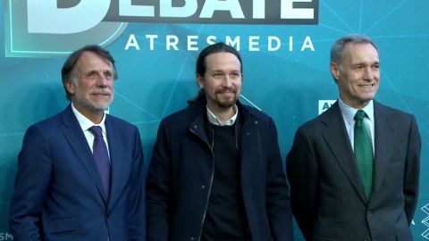 La llegada de Pablo Iglesias a Atresmedia para el debate decisivo