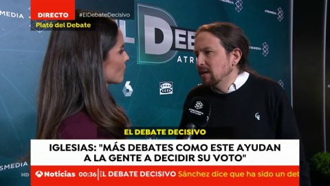 La valoración de Pablo Iglesias tras 'El Debate Decisivo'