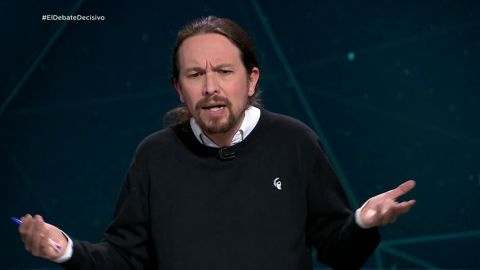 Iglesias optó por el papel de 'árbitro' en el debate decisivo 