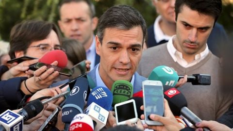 Pedro Sánchez: "Deseo que los españoles envíen un mensaje claro de estabilidad y sosiego"