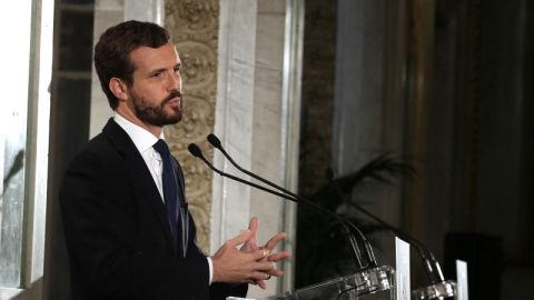 Pablo Casado a Sánchez: "Para qué se presenta a las elecciones si no cree en la nación española?"