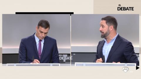 Santiago Abascal, en el debate: "Pedro Sánchez saca de la chistera el conejo del enfrentamiento"