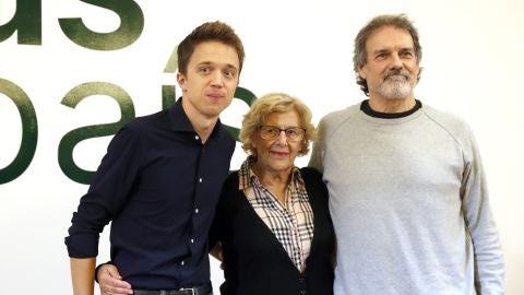 Íñigo Errejón, en un acto acompañado por Manuela Carmena: "El debate fue un bochorno de Eurovisión"