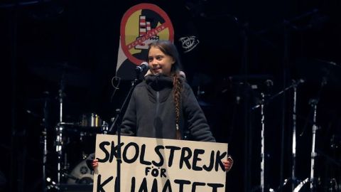 Greta Thunberg, a los políticos en la Marcha del Clima: "El cambio viene os guste o no"