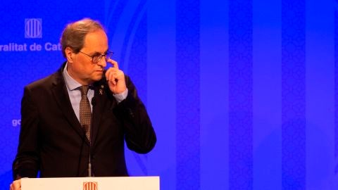 Quim Torra descarta convocar elecciones en Cataluña "por responsabilidad y rigor"
