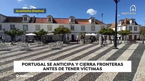 Portugal cierra su frontera con España 