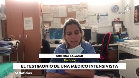 Cristina Salazar, médico intensivista que lucha contra el coronavirus: "Trabajamos por y para el paciente"