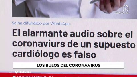 Cuidado con los bulos sobre el coronavirus: "Solo hay que atender a fuentes oficiales directas"