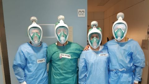 Así funcionan las máscaras de buceo donadas por Decathlon para los sanitarios contra el coronavirus