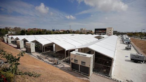 Así será el hospital de campaña situado junto a La Fe de Valencia: hasta 500 camas extra