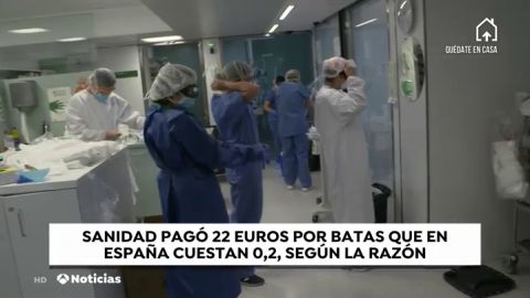 Sanidad compró en china batas a 22 euros cuando en España cuestan 20 céntimos