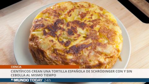 Científicos crean una tortilla española de Schrödinger con y sin cebolla al mismo tiempo