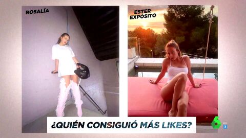 El 'duelo de likes' entre Rosalía y Ester Expósito