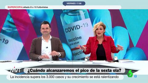 (14-01-22) Cristina Pardo e Iñaki López, interrumpidos por una polilla en directo: "Es de granja intensiva"
