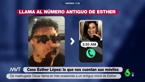 (22-04-22) Cronología de los pasos de Óscar la noche de la muerte de Esther López: la versión que contradice su móvil