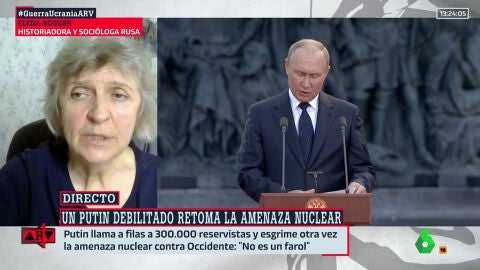 (22-09-22) La advertencia de Elena Bogush sobre la amenaza nuclear de Putin: "Estoy segura de que es capaz"