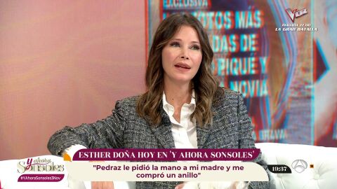 Esther Doña, acerca de su ruptura con el juez Pedraz: "He visto que éramos totalmente incompatibles"