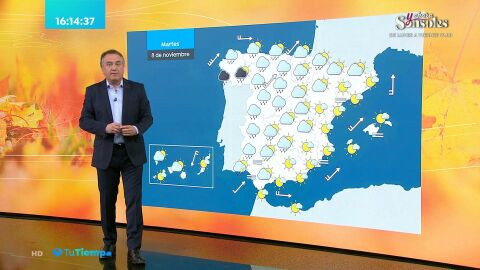(07-11-22) Precipitaciones localmente fuertes y persistentes en zonas de Galicia, sistema central occidental y Extremadura