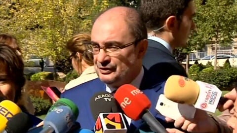 (11-11-22) El socialista Javier Lambán: "Estoy en contra de la reforma del delito de sedición, no soy marioneta de nadie"