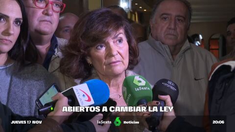 (17-11-22) Carmen Calvo urge a tomar medidas "lo más rápido posible" por la ley del 'sí es sí'