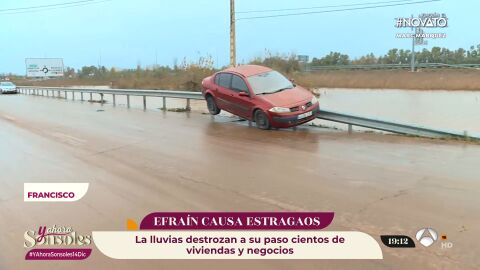 Extremadura sufre la peor parte de la borrasca Efraín: calles destrozadas y vecinos rescatados