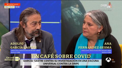(03-01-23) Un café sobre covid con los virólogos García-Sastre y Fernádez-Sesma