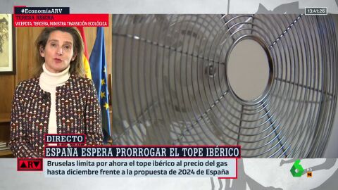 (23-01-23) Teresa Ribera adelanta que sin reforma del mercado eléctrico "desgraciadamente" solicitarían otra prórroga de la excepción ibérica