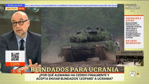 (25-01-23) Teniente general Juan Antonio Castillo: "Es posible que el equilibrio de la guerra Rusia Ucrania vaya a cambiar"