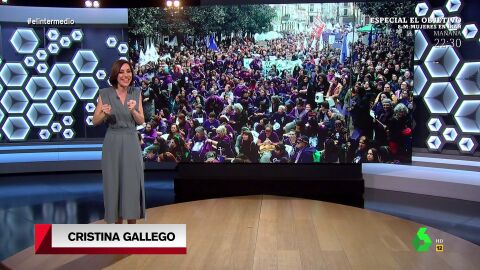 (07-03-23) Cristina Gallego analiza la lucha del Gobierno por ver quién es más feminista: estas son las "leches" entre PSOE y Podemos