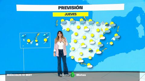 (10-05-23) Precipitaciones persistentes en el litoral vasco, y localmente fuertes en la mitad este de Cataluña.