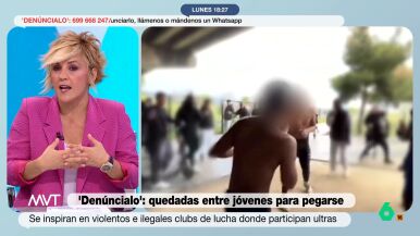 Cristina Pardo estalla por las peleas clandestinas entre jóvenes