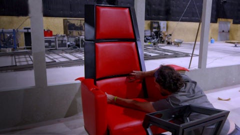 Así se construye el sillón de los coaches de 'La Voz' en Antena 3