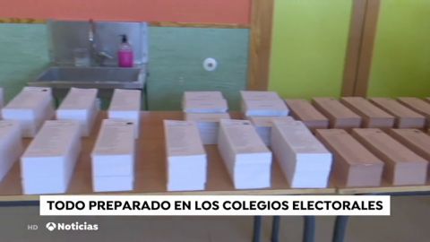 Los colegios electorales ya están preparados para las elecciones de este domingo