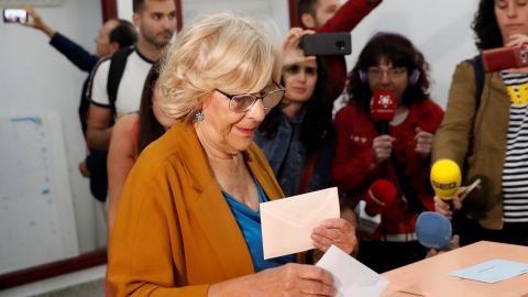 Manuela Carmena confía en su reelección: "Madrid sabe lo que tiene y lo que quiere mantener"