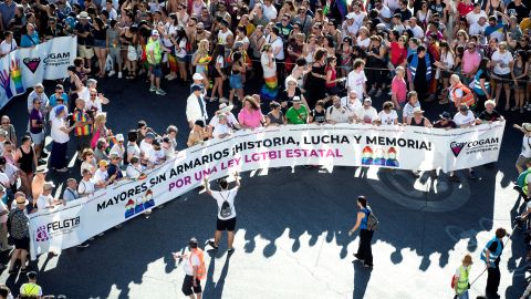 Manifiesto del Orgullo en Madrid: "No vamos a ceder ante un pasado lleno de discriminación, odio y violencia"