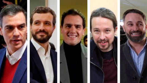 Los candidatos llaman a la participación y el desbloqueo de España en la jornada electoral
