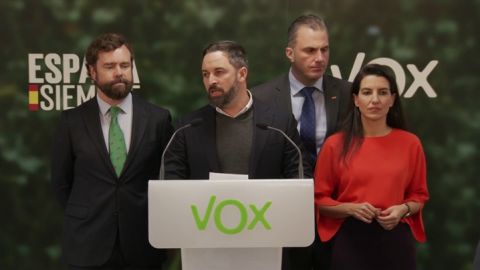 Santiago Abascal: "Vox será un dique de contención y una esperanza para los españoles"