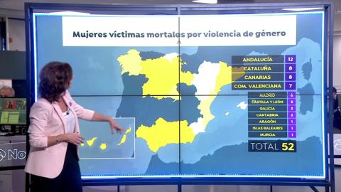 Radiografía de la violencia de género en España: más de la mitad de las víctimas se concentren en 4 comunidades