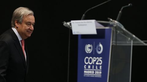 António Guterres, secretario general de la ONU: "El punto de no retorno contra la crisis climática se nos echa encima"