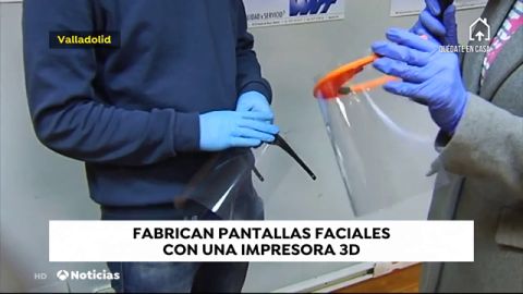 Particulares y pequeñas empresas fabrican a ritmo vertiginoso material sanitario contra el coronavirus en España