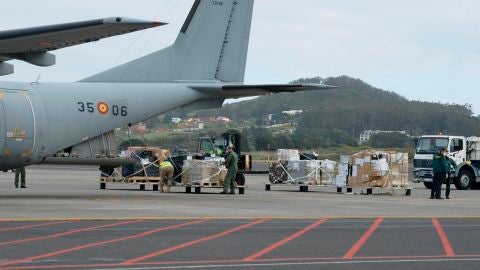 Llega a Tenerife un avión militar cargado de material sanitario para el personal que lucha contra el coronavirus
