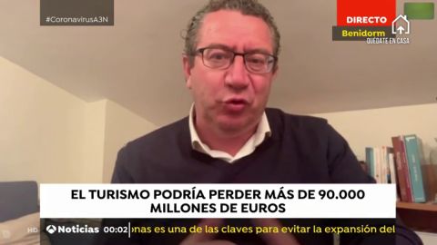 Antonio Pérez, alcalde de Benidorm: "Pedimos que se extiendan las medidas para el sector turístico durante un año"