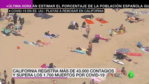 Miles de personas abarrotan las playas de California pese al coronavirus