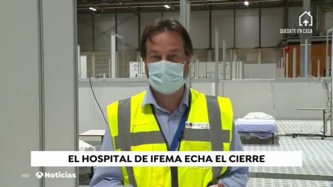 Fernando Prados, coordinador general del Hospital de Ifema: “Cerrarlo nos da mucha pena, pero que lo podamos hacer es un éxito”
