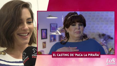 Así reacciona Andrea Duro al casting de Paca La Piraña para ser Yoli en FoQ