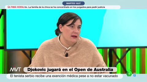 (04-01-22) La indignación de Loreto Ochando con la exención de vacunación para Djokovic: "Estas tonterías hacen que los antivacunas se vengan arriba"