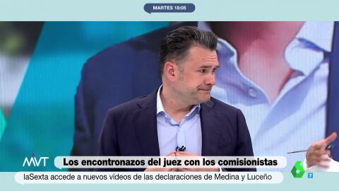 (26-04-22) La reacción de Iñaki López ante el interrogatorio del juez a Medina y Luceño: "Yo le reconozco hasta los exámenes que copié en EGB"